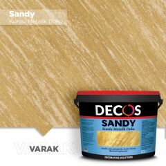 Decos Sandy Kumlu Metalik Dokulu Efekt Boya Kaplama
