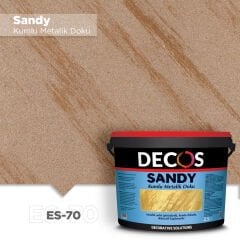 Decos Sandy Kumlu Metalik Dokulu Efekt Boya Kaplama