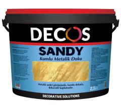 Decos Sandy Kumlu Metalik Dokulu Efekt Boya Kaplama