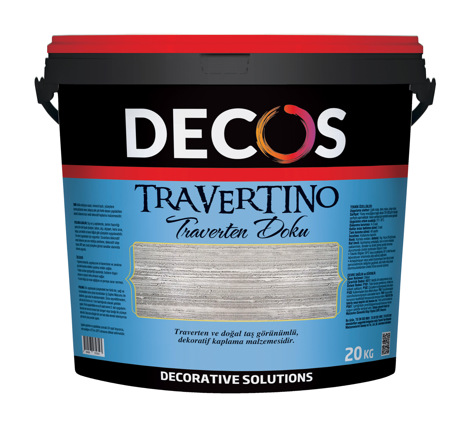 Decos Travertino Traverten Dokulu Efekt Boya Kaplama