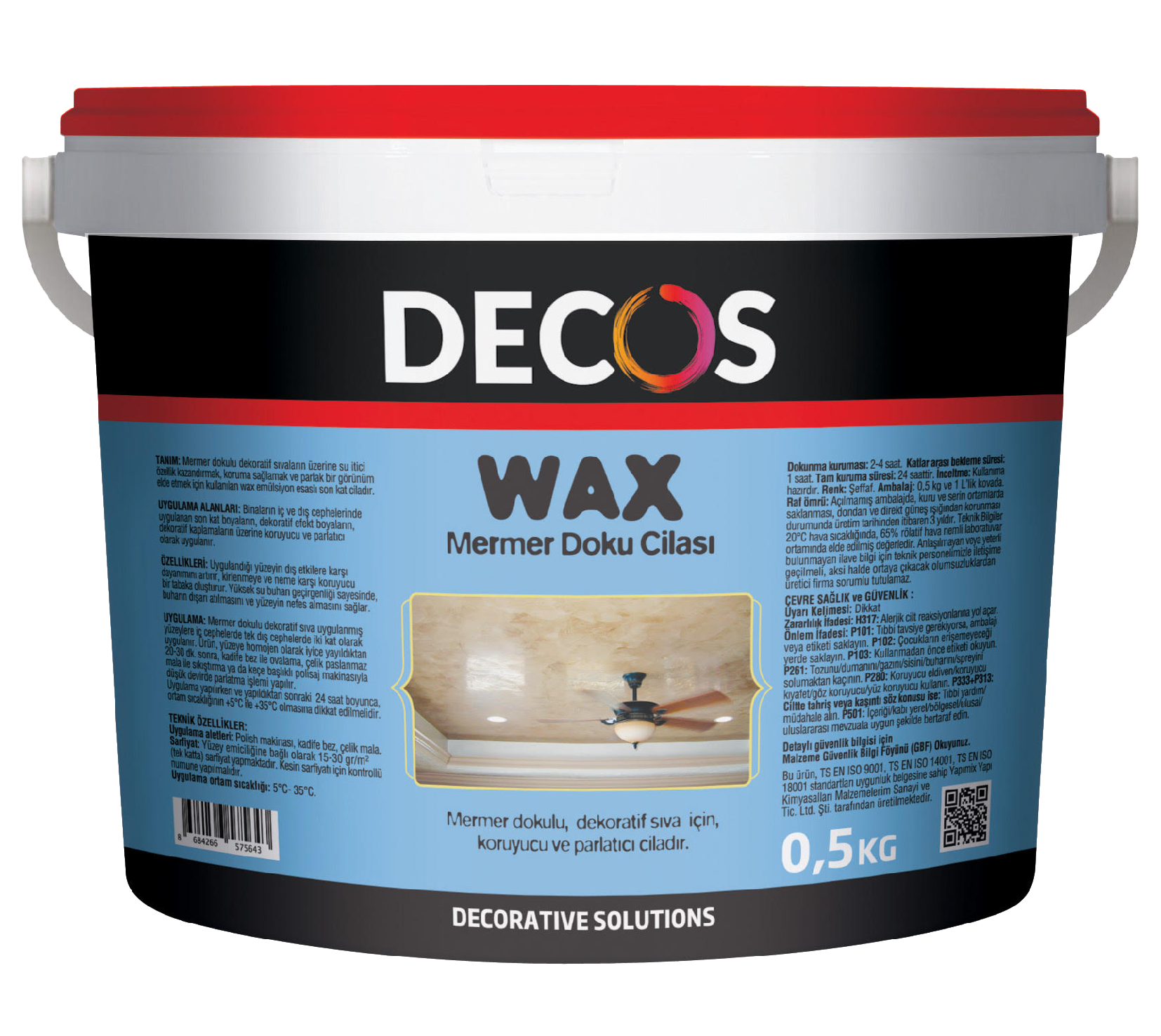 Decos Wax Mermer Doku Koruyucu Cila
