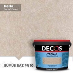 Decos Perla Sedef Dokulu Efekt Boya Kaplama 2.5 Litre - Gümüş Baz PR10