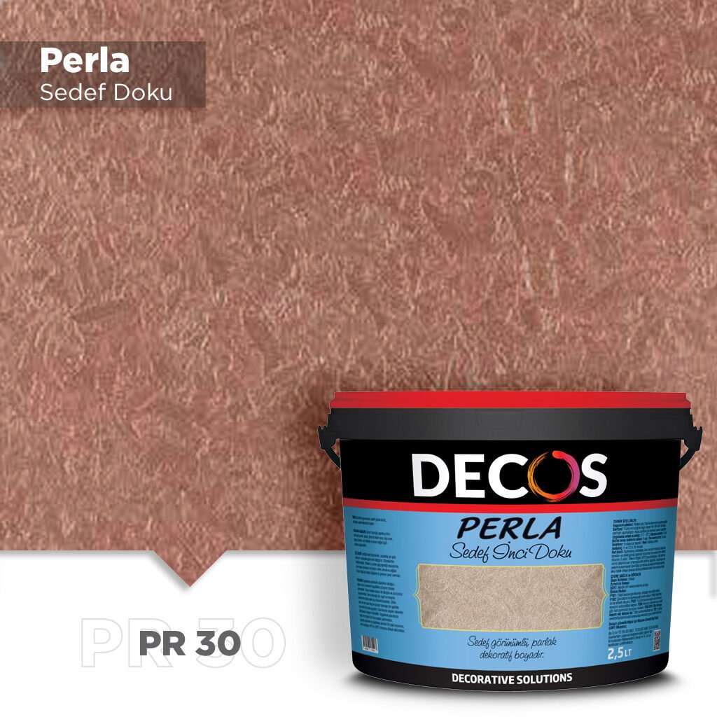Decos Perla Sedef Dokulu Efekt Boya Kaplama 1 Litre - PR30