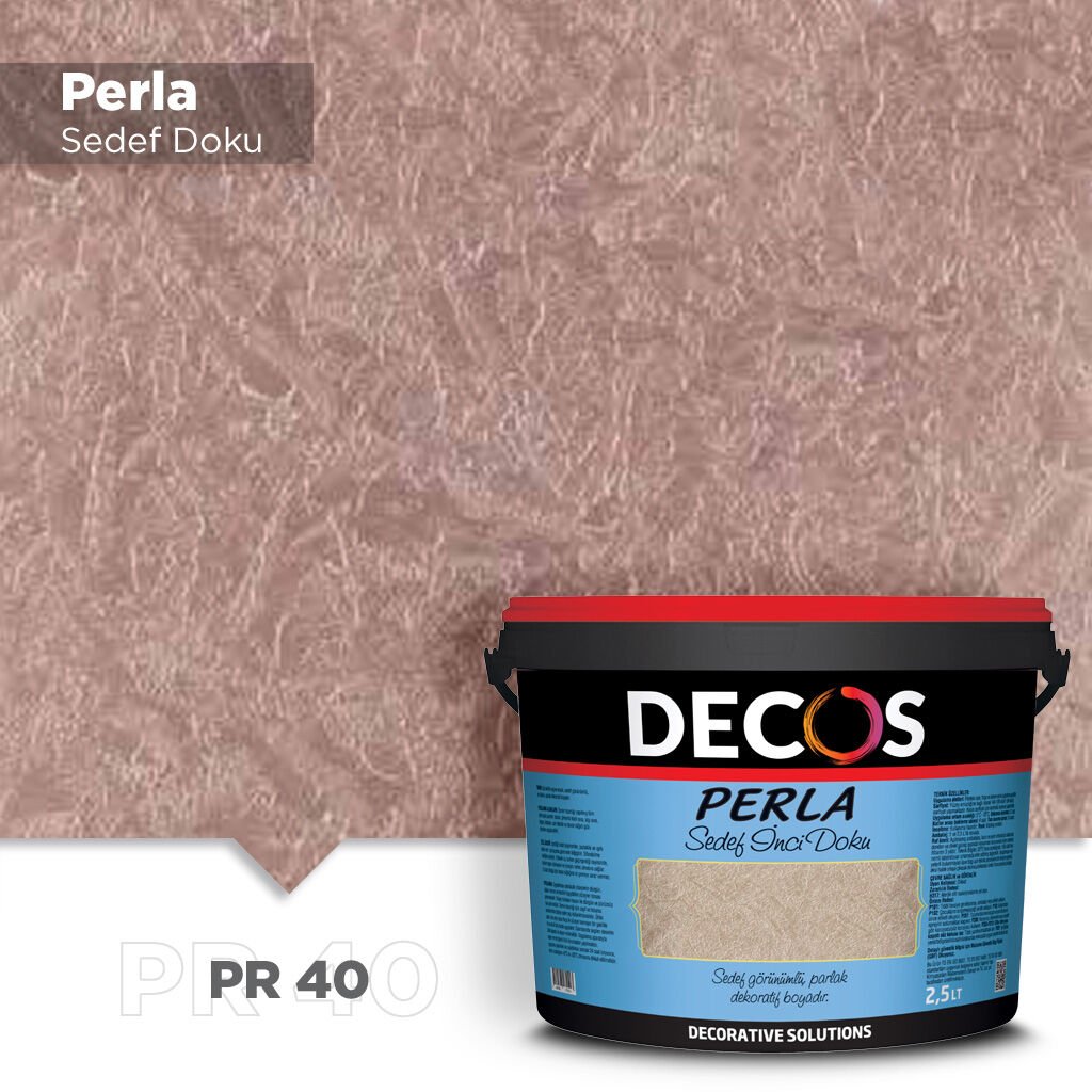 Decos Perla Sedef Dokulu Efekt Boya Kaplama 2.5 Litre - PR40