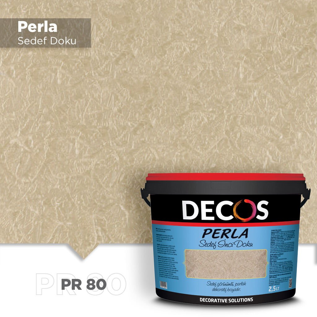 Decos Perla Sedef Dokulu Efekt Boya Kaplama 1 Litre - PR80