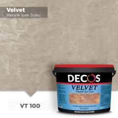 Decos Velvet Kadife Dokulu Efekt Boya Kaplama 1 Litre - VT100