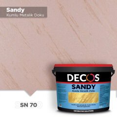 Decos Sandy Kumlu Metalik Dokulu Efekt Boya Kaplama 2.5 Litre - SN70