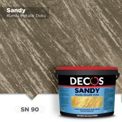 Decos Sandy Kumlu Metalik Dokulu Efekt Boya Kaplama 2.5 Litre - SN90