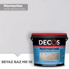 Decos Marmorino Antik Mermer Dokulu Efekt Boya Kaplama Beyaz MR10