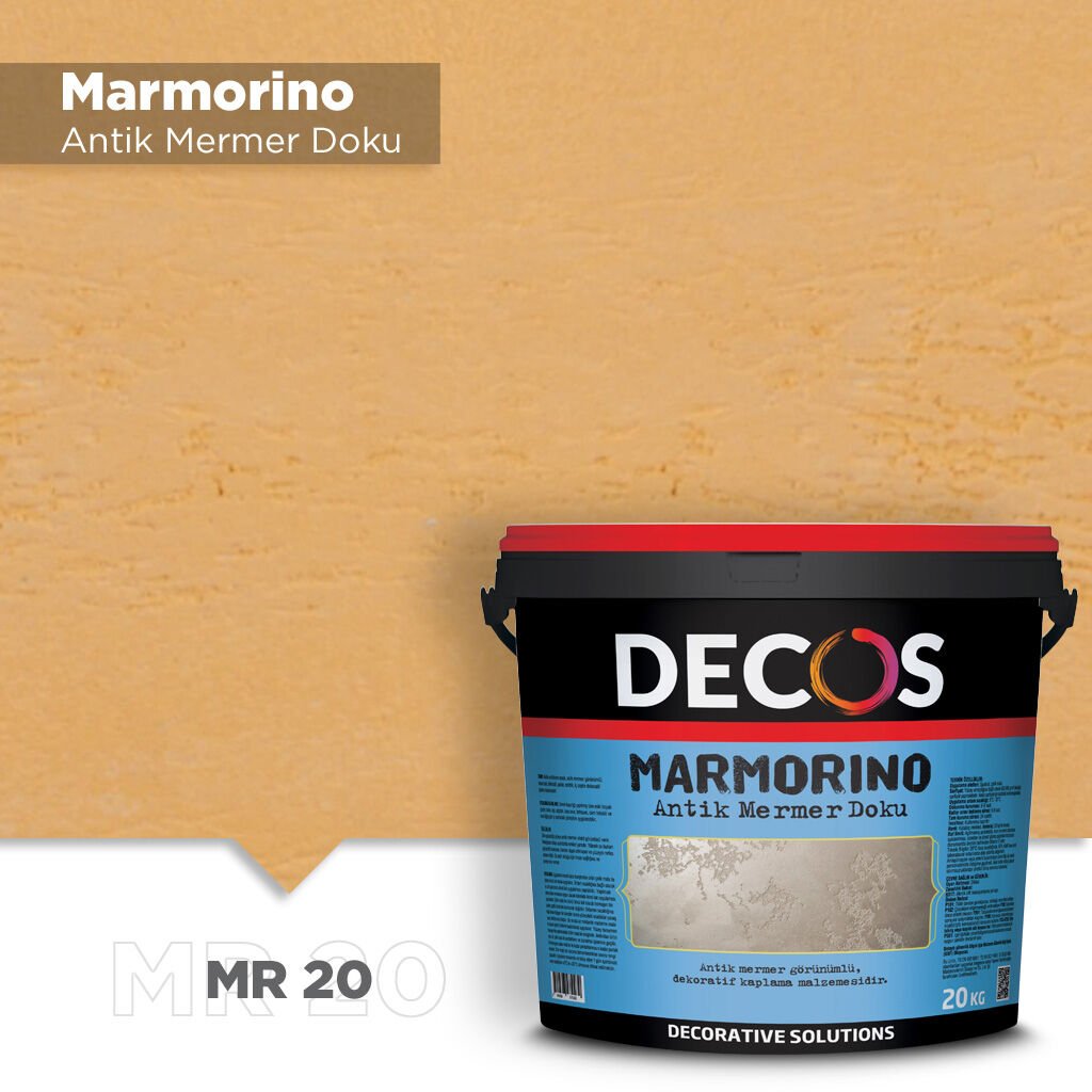 Decos Marmorino Antik Mermer Dokulu Efekt Boya Kaplama MR20