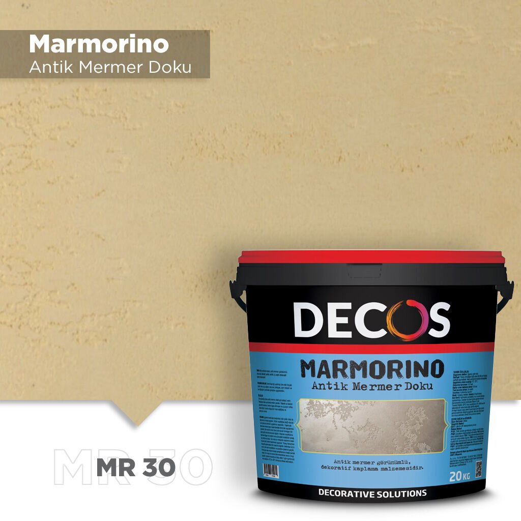 Decos Marmorino Antik Mermer Dokulu Efekt Boya Kaplama MR30