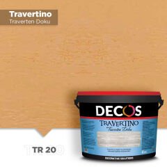 Decos Travertino Traverten Dokulu Efekt Boya Kaplama 4 Kilo - TR20