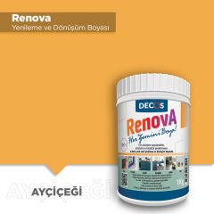 Decos Renova Yeni Nesil Yenileme ve Dönüşüm Boyası 1 Kg - Ayçiçeği