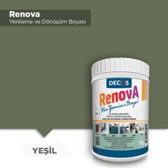 Decos Renova Yeni Nesil Yenileme ve Dönüşüm Boyası 1 Kg - Yeşil