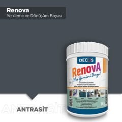 Decos Renova Yeni Nesil Yenileme ve Dönüşüm Boyası 1 Kg - Antrasit