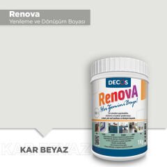 Decos Renova Yeni Nesil Yenileme ve Dönüşüm Boyası 1 Kg - Kar Beyaz