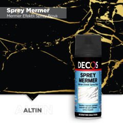 Dekos Sprey Mermer Efektli Sprey Boya Altın