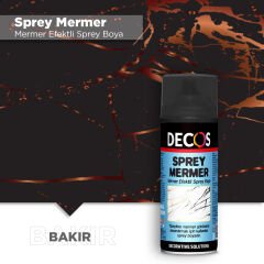 Dekos Sprey Mermer Efektli Sprey Boya Bakır