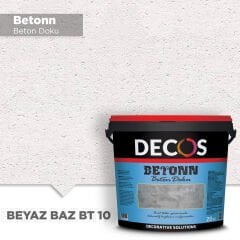 Decos Betonn Beton Dokulu Efekt Boya Kaplama 20 Kg - Beyaz Baz BT10