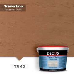 Decos Travertino Traverten Dokulu Efekt Boya Kaplama 1.5 Kg - TR40