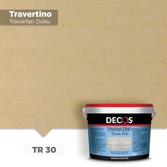 Decos Travertino Traverten Dokulu Efekt Boya Kaplama 1.5 Kg - TR30