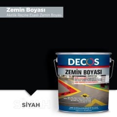 ZEMİN BOYASI - TEK BİLEŞENLİ AKRİLİK ZEMİN BOYASI 20 Kg - Siyah