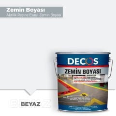 ZEMİN BOYASI - TEK BİLEŞENLİ AKRİLİK ZEMİN BOYASI 3 Kg - Beyaz