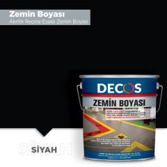 ZEMİN BOYASI - TEK BİLEŞENLİ AKRİLİK ZEMİN BOYASI 3 Kg - Siyah